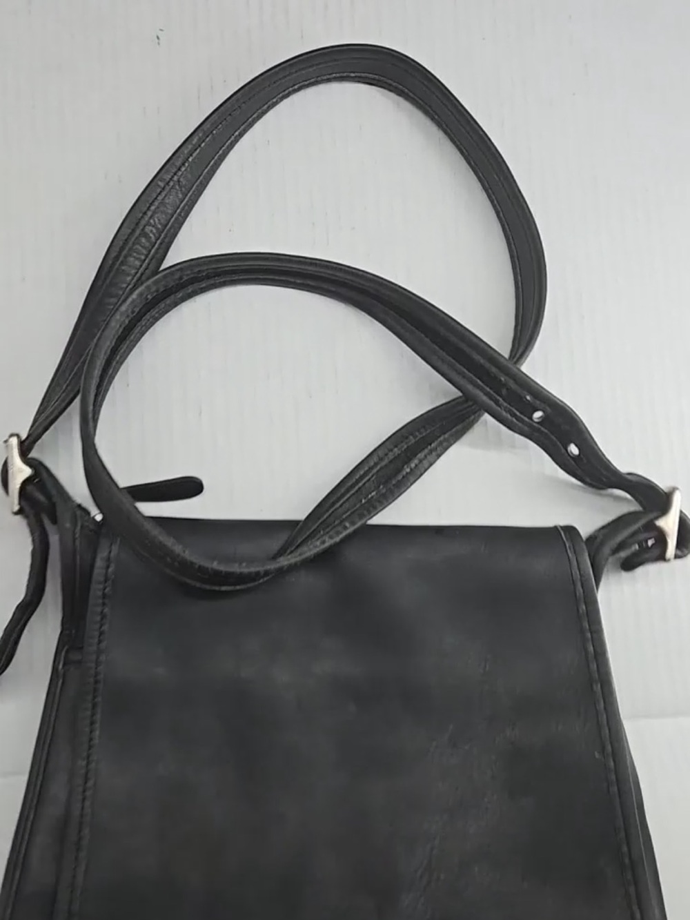COACH Legacy Studio Flap Crossbody 9144 Black Leather - Picture 2 of 13
